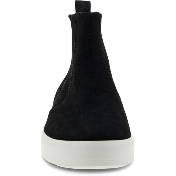 ECCO SOFT 9 Sz 9-9.5/40 Chelsea Boot Women Black Suede Ankle Comfort Booties New - Picture 4 of 9